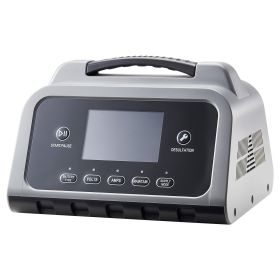 Smart Battery Charger, 12A, 6V 12V 24V 36V 48V Lithium LiFePO4 Lead-Acid (Gel / AGM) Car Battery Charger, with LCD Display