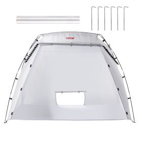 Portable Paint Booth, Larger Spray Paint Tent with Built-in Floor & Mesh Screen, Painting Tent Station for Furniture DIY Hobby Tool